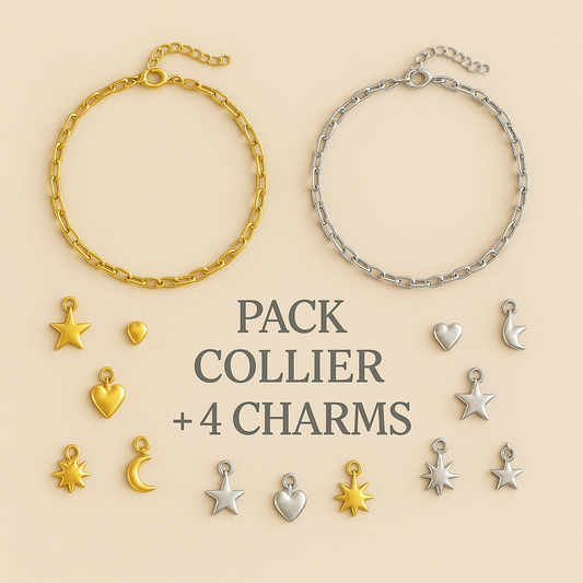 Collier + 4 charms