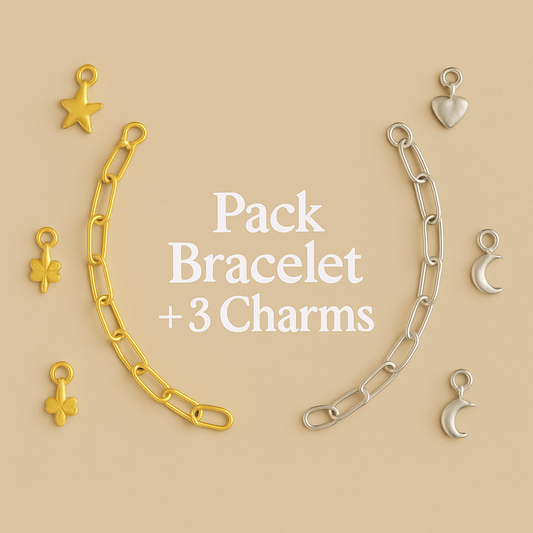 Bracelet + 3 charms
