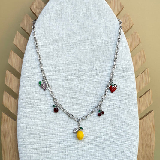 SILVER FRUITS (collier)